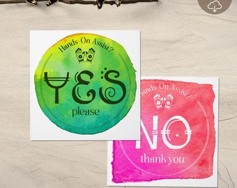 Yoga Consent Cards | Yes/No Assist Cards (Digital Download)