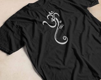 Om Symbol Elephant Shirt: Mindful Ganesha Design Yoga Tee