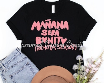 Karol G | Bichota Season Tour | Manana Sera Bonito Album Shirt Karol G Bichota Season Pink Glitter Crop Top, Limited Edition