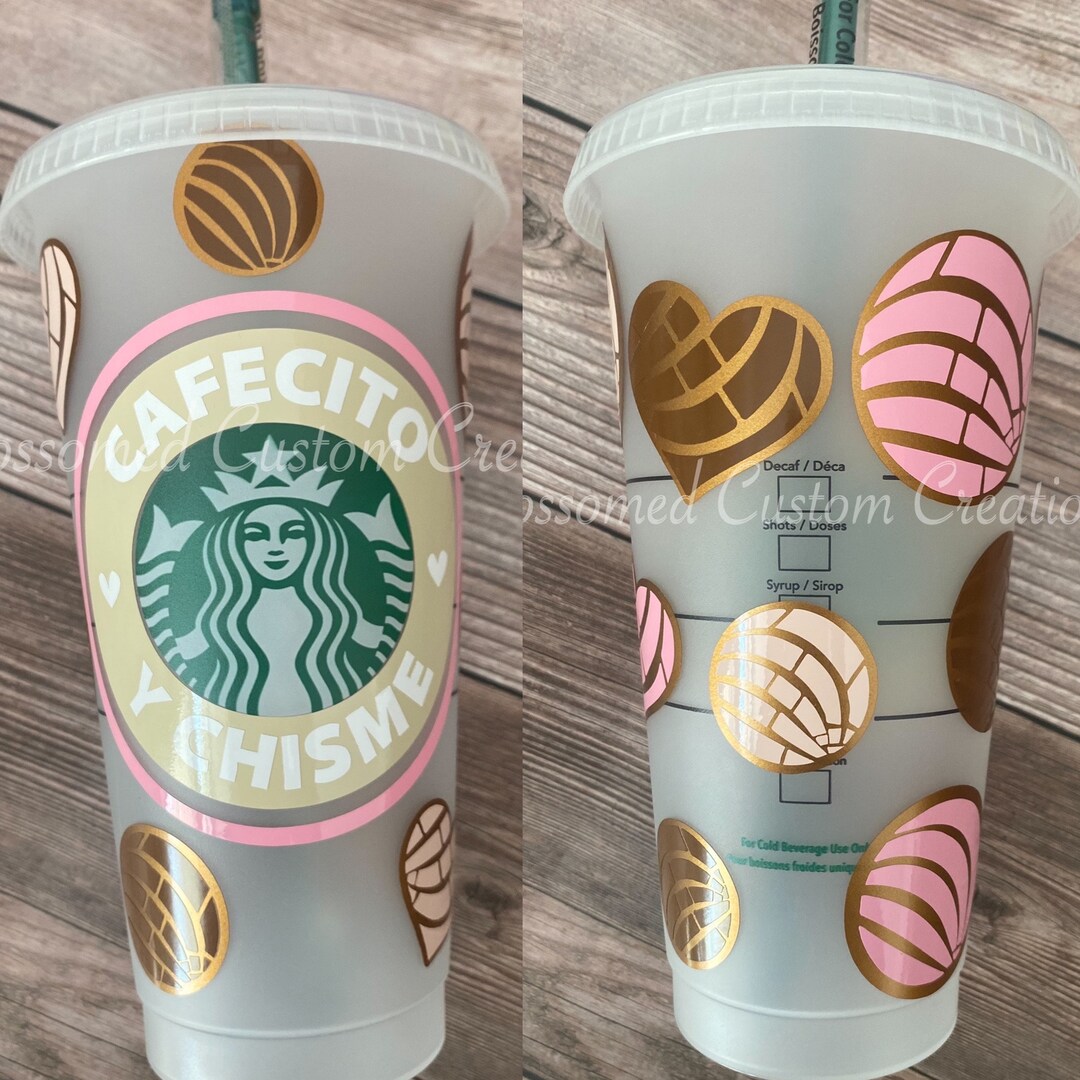 Cute Concha Bread Starbucks Reusable Cold Cup 24oz Venti Customizable