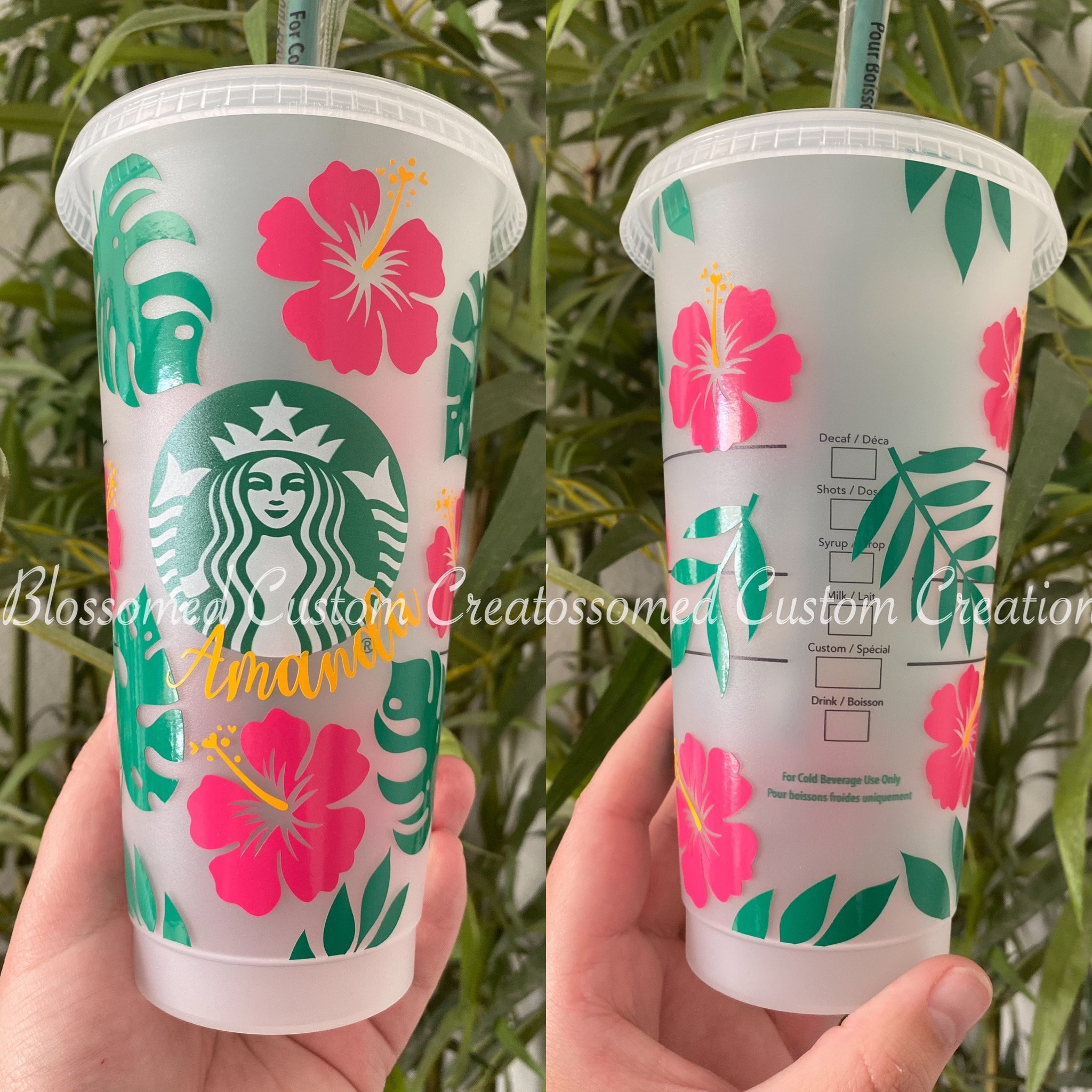 Starbucks Hawaii - Blue Teal Ombré Steel Cold Cup 24oz — USShoppingSOS