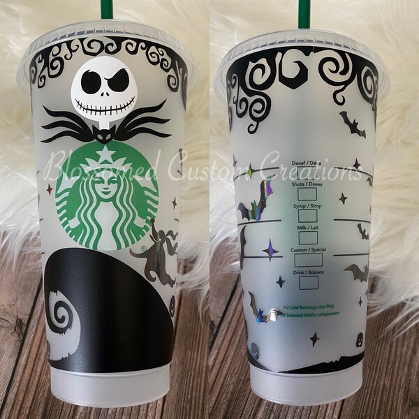 Nightmare Before Christms Starbucks Cup Etsy