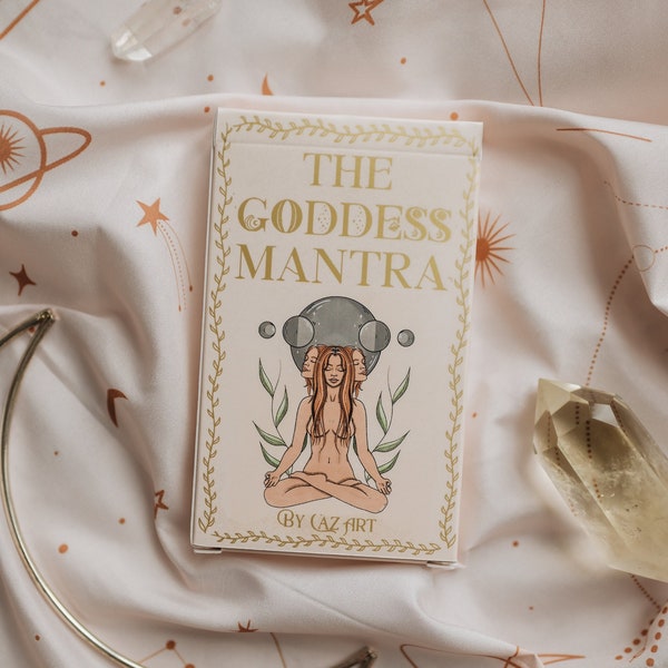 The Goddess Mantra Oracle Cards with Guidebook | Oracle Deck | Affirmation Cards | Luxury Design Oracle Cards | Gift