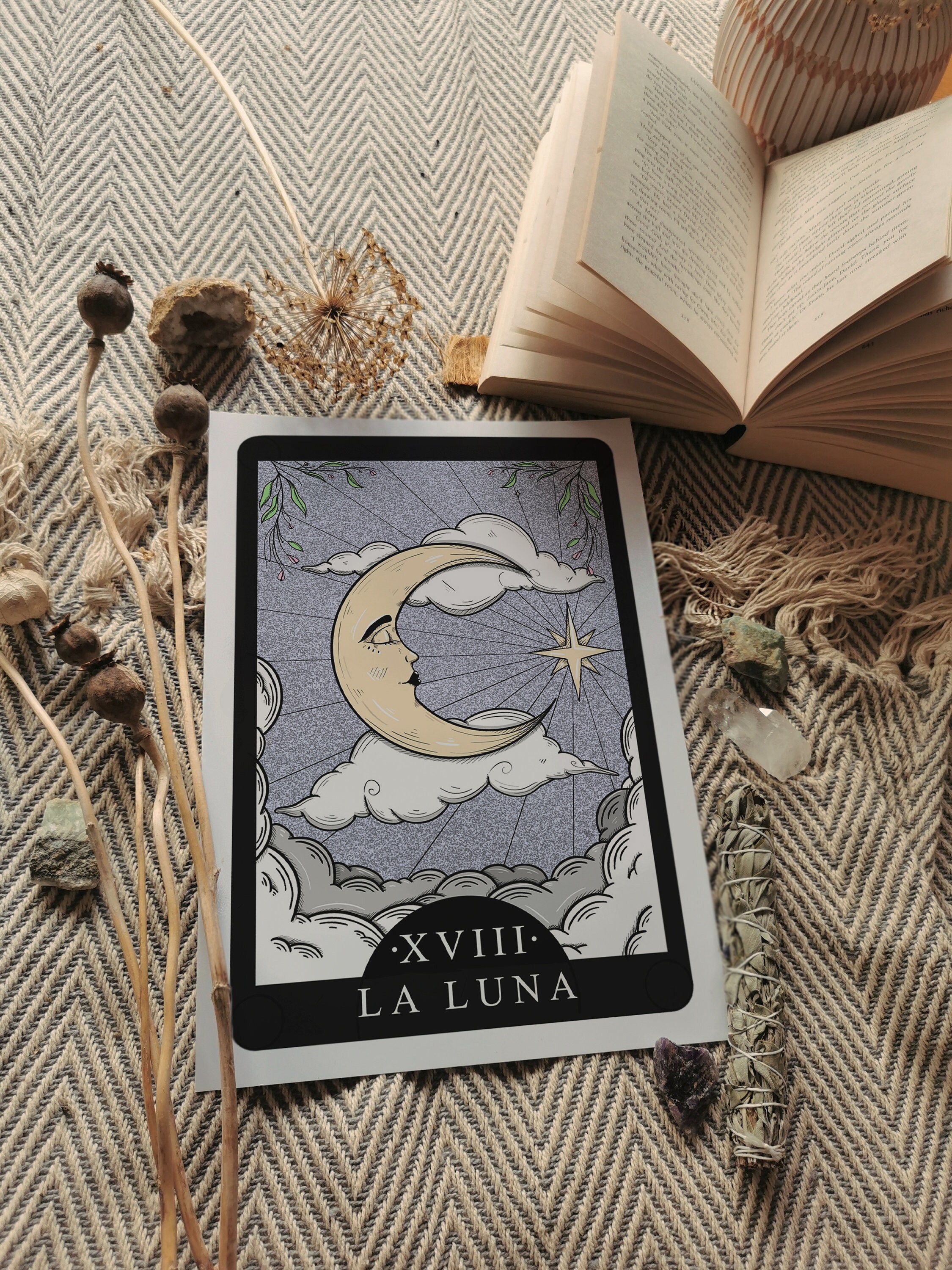 Carta De La Luna Tarot At Chin Reddick Blog