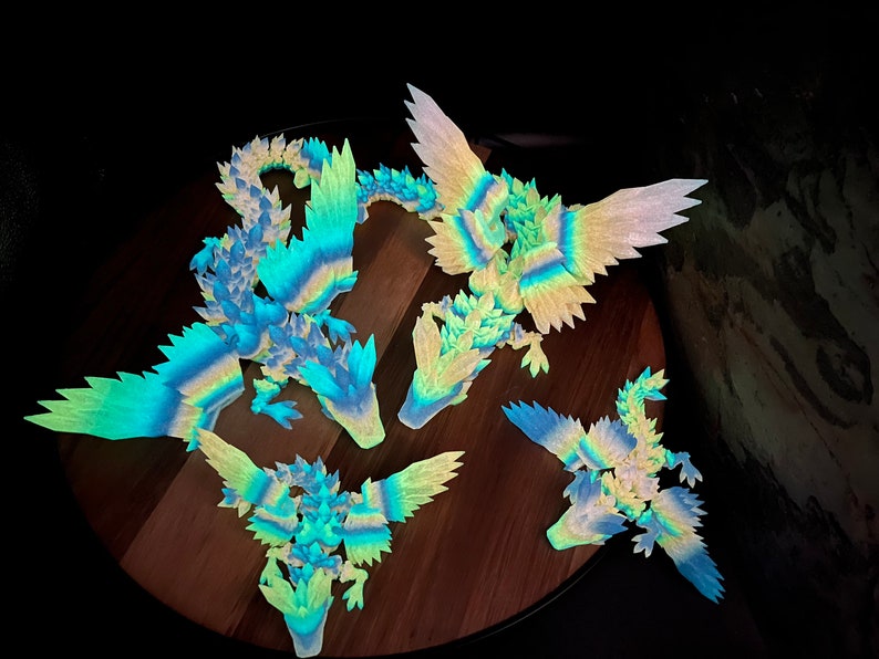 Articulated Winged Crystal Gem Dragon image 7