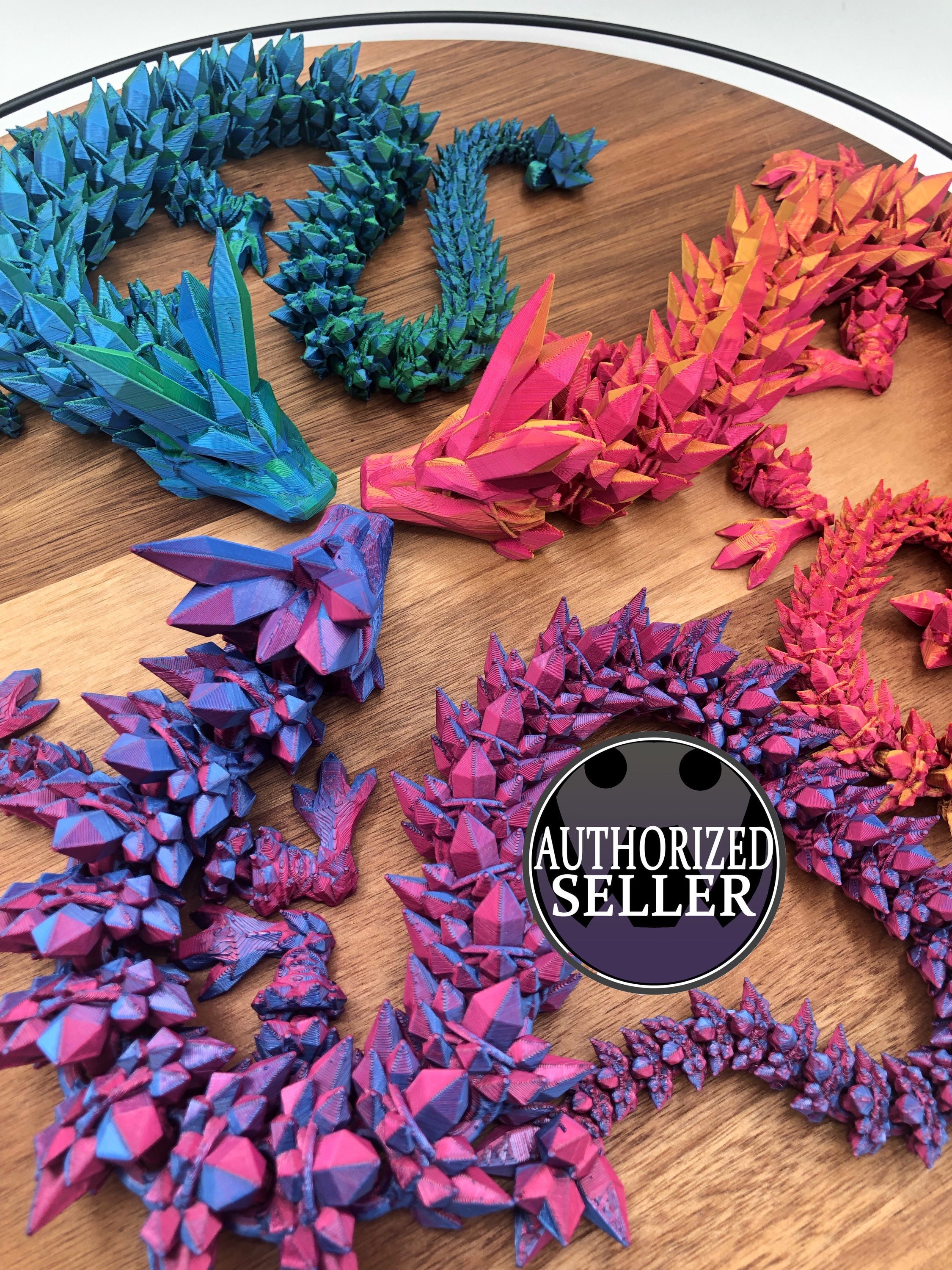 Articulated Crystal Gem Dragon Etsy Canada