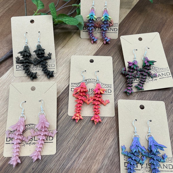 Crystal Dragon Earrings