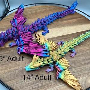 Articulated Winged Crystal Gem Dragon image 2