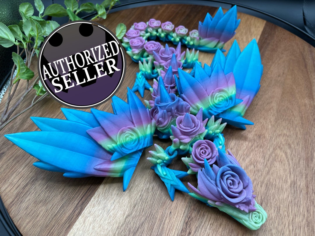 Rose Winged Dragon - Etsy Canada