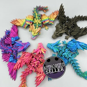 Articulated Winged Crystal Gem Dragon