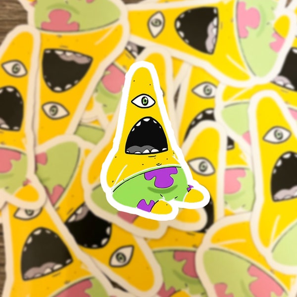 Patrick Star Subtronics Sticker, EDM, Rave, Festival Stickers