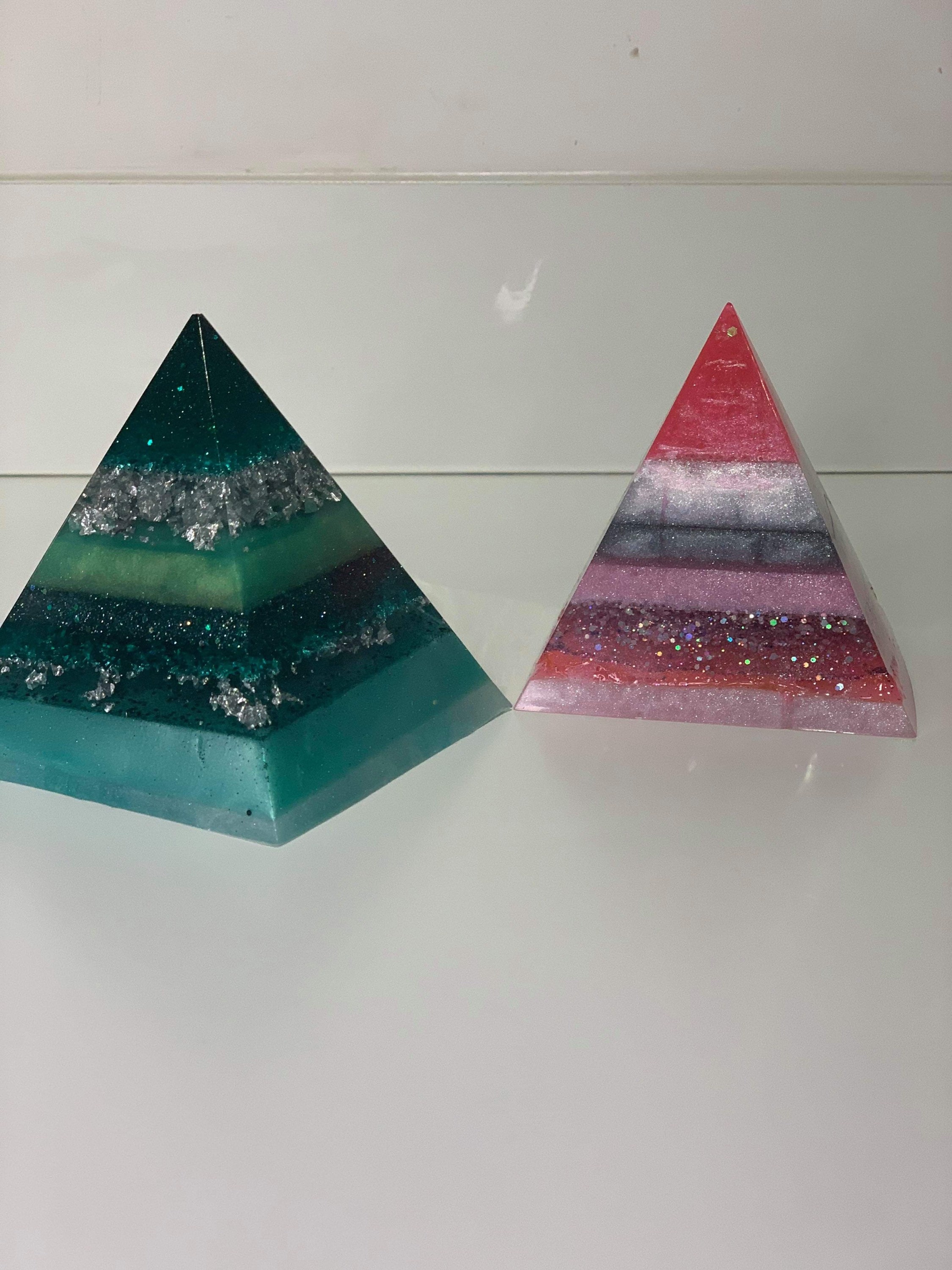 Custom pyramid resin pyramids handmade handmade gift Etsy