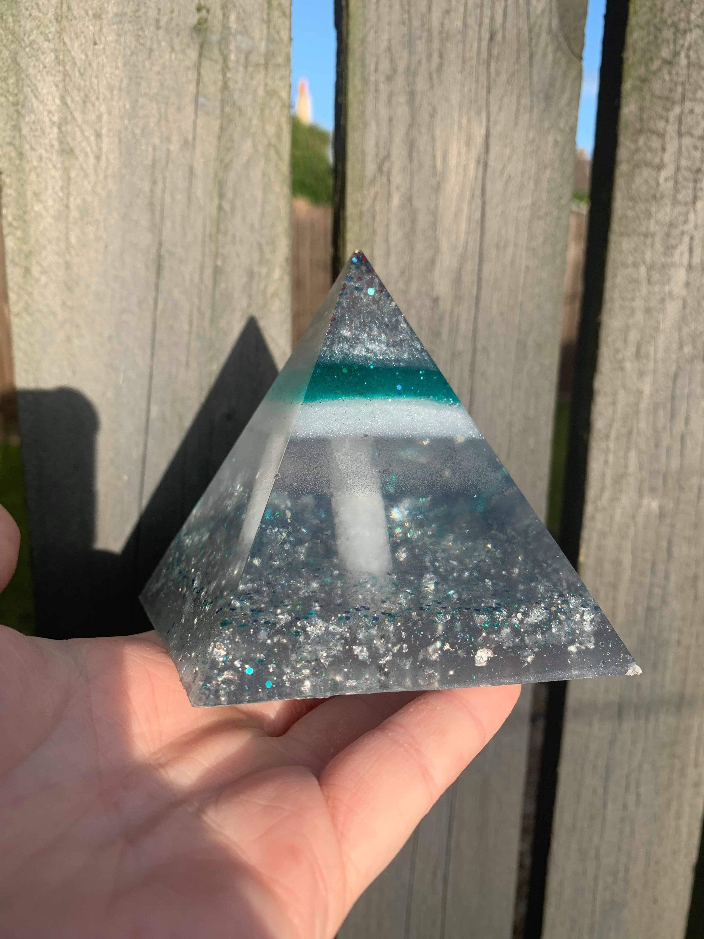 Custom pyramid resin pyramids handmade handmade gift | Etsy