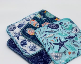 Conjunto de 10 guardanapos reutilizáveis de 20x20 cm, lenços sem papel, lenços de tecido, zero desperdício, produto sustentável, guardanapos laváveis, guardanapos de papel sintético, feitos por mim.