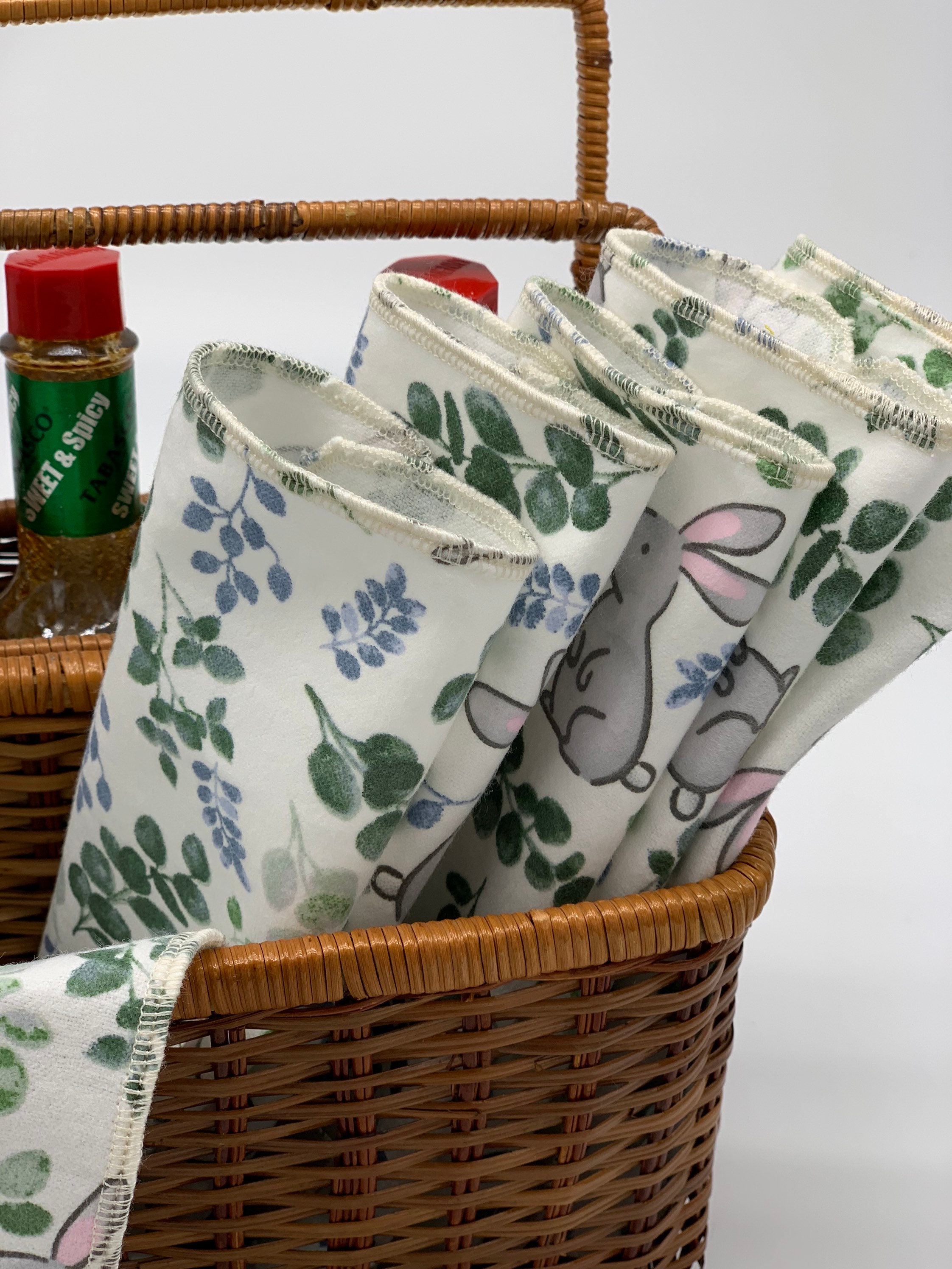 Set of 108x8 Reusable Napkins Organic Napkins sustainable Etsy