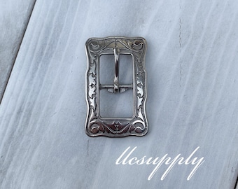 Jeremiah Watt Stainless Cart Buckle, Leather Crafting Buckle, Tack Making