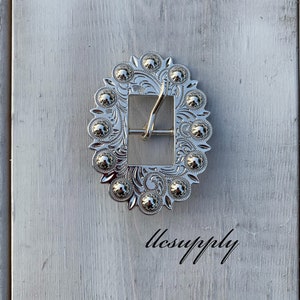 3/4" Bright Silver Buckle, Tack Making Buckle, Replacement Buckle, Leather Crafting Hardware, Silver Cart Buckle