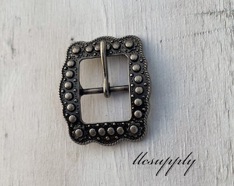 Antique Silver Cart Buckle, Multiple Sizes, Leather Crafting Buckle, Leather Working Hardware, Buckle