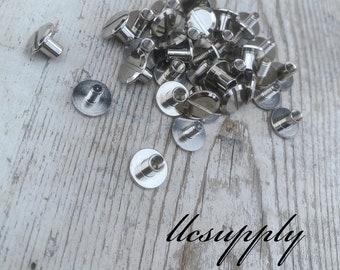 Leather Crafting Chicago Screws, Flat Top Chicago Screws, Leather Fasteners, Screw Fasteners, Leather Crafting