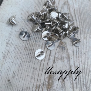 Leather Crafting Chicago Screws, Flat Top Chicago Screws, Leather Fasteners, Screw Fasteners, Leather Crafting