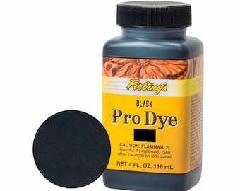 Black Fiebings Pro Dye, Fiebings Pro Dye, Leather Dye, Leather Crafting Dye, Oil Dye 4oz