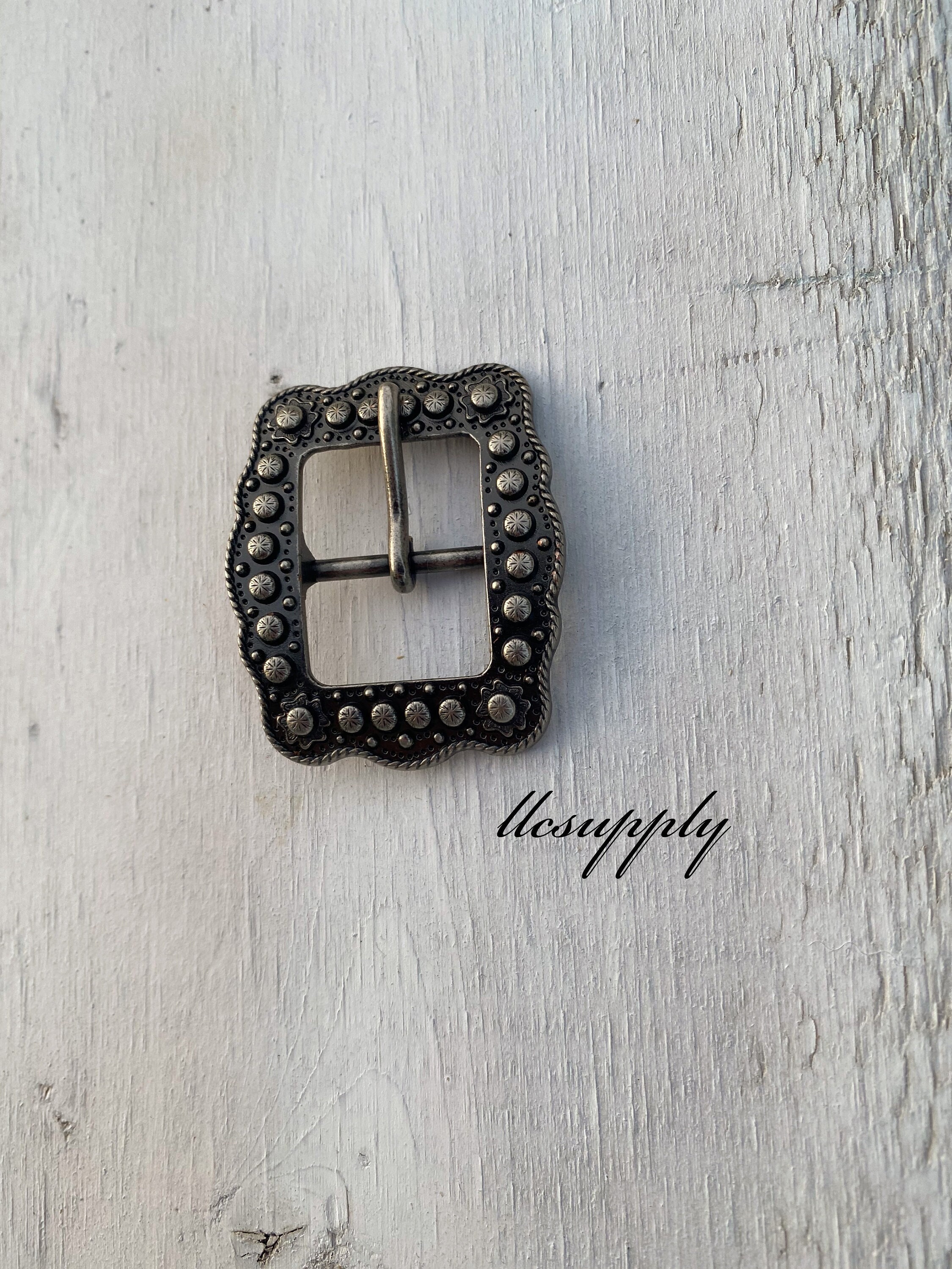 Antique Silver Cart Buckle, Multiple Sizes, Leather Crafting Buckle, Leather Working Hardware, Buckle