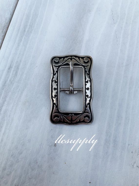 Jeremiah Watt Stainless Cart Buckle, Leather Working Buckle, Crafting Buckle, Horseshoe Brand Buckle