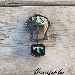 3/4" Aqua Thunderbird Buckle, Western Buckle, Tack Making Buckle, Headstall Buckle, Leather Crafting Hardware, Buckle with Keeper