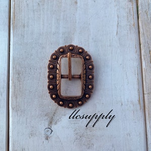 Copper Berry Buckle, Cart Buckle, Tack Making, Leather Crafting Buckle, Hardware, 3/4&quot;