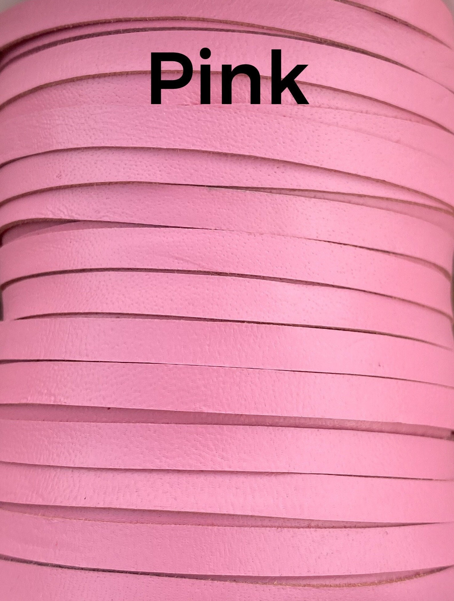 Pink Buckstitch, Leather Buckstitch Lace, Genuine Kangaroo Lace, 5MM ...
