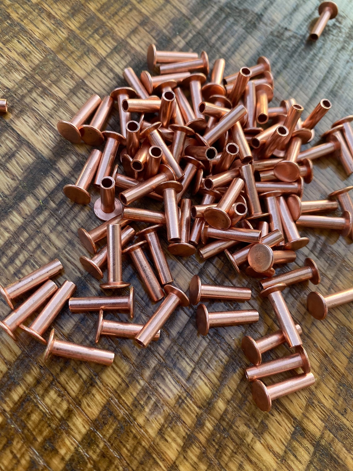 Copper Tubular Rivets Etsy