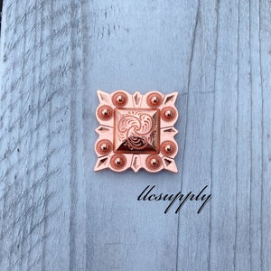 Rose Gold Berry Square Concho