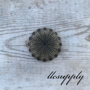Antique Brass Round Concho, Tack Making Hardware, Western Concho, Leather Crafting Hardware, Round Concho, Replacement Concho