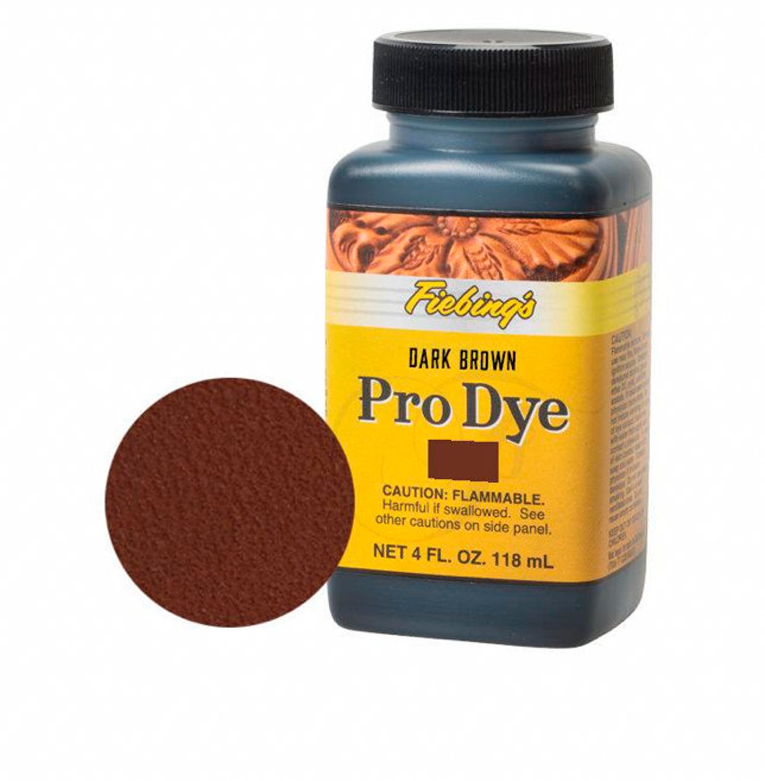 Dark Brown Fiebings Pro Dye, Fiebings Pro Dye, Leather Dye, Leather Crafting Dye, Oil Dye 4oz