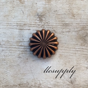 Antique Copper Pinwheel Concho, Various Sizes, Western Concho, Tack Making Hardware, Leather Crafting Concho, Screw Back Concho