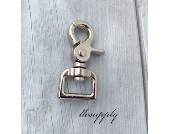 Nickel Scissor Swivel Snap, Scissor Snap, 3/4" Snap, Tack Making, Leather Crafting Snap, Hardware, Replacement Conchos