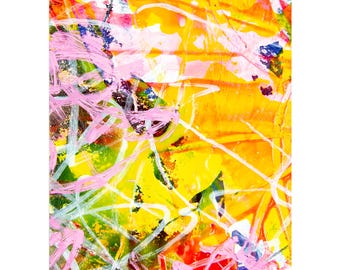 ORIGINAL Gemälde ACEO einzigartig Kunst OOAK abstrakt Miniatur modern Bild Geburtstag edel Geschenk handgemalt Wallart sammeln Nr. 362