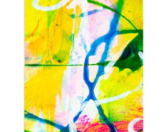 ORIGINAL Gemälde ACEO einzigartig Kunst OOAK abstrakt Miniatur modern Bild Geburtstag edel Geschenk handgemalt Wallart sammeln Nr. 363