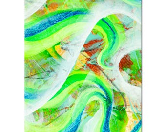 Dipinto ORIGINALE ACEO opera d'arte unica OOAK miniatura astratta quadro moderno compleanno regalo elegante dipinto a mano arte da parete da collezione N. 31