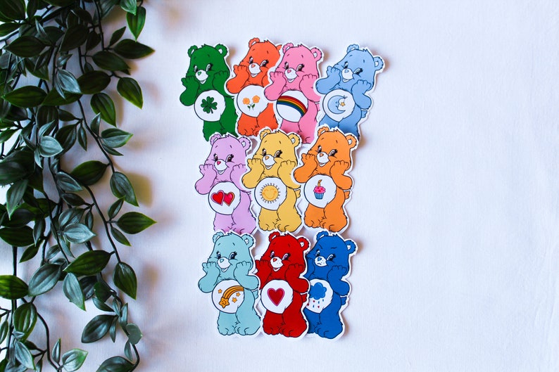 Care Bears Vinyl Sticker Pack / laminado / brillante / mate / transparente / pequeño / grande imagen 2