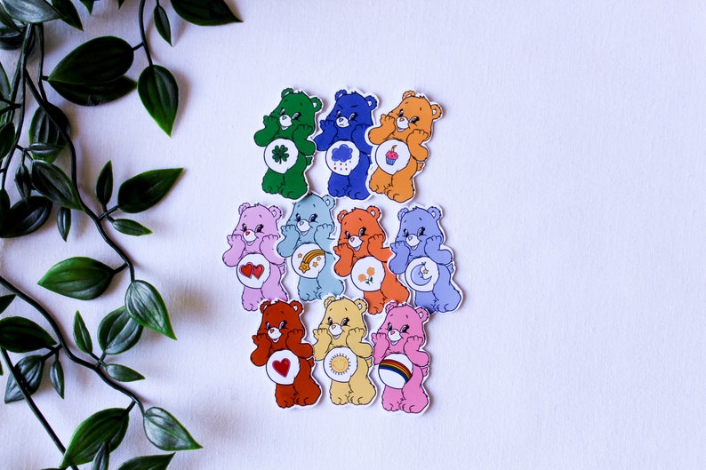 Care Bears Vinyl Sticker Pack / laminado / brillante / mate / transparente / pequeño / grande imagen 4