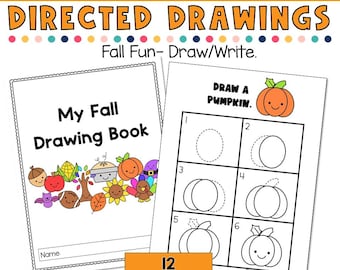 Dibujo de otoño para niños, dibujo paso a paso, dibujo dirigido, actividad artística de otoño