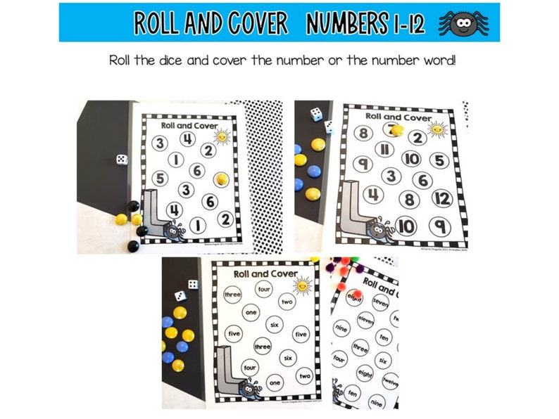 The Itsy Bitsy Spider, Nursery Rhyme, Math Activities, Numbers, Shapes