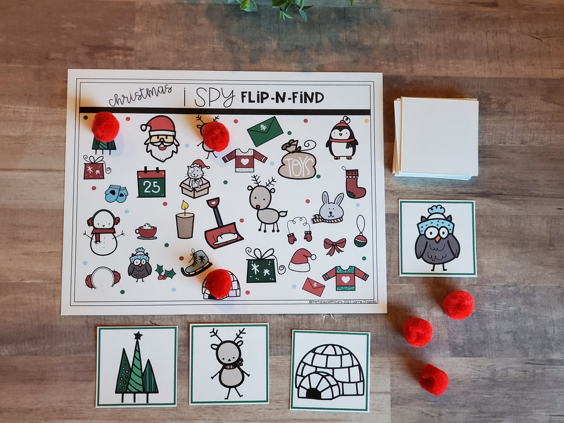 Christmas Game Printable Christmas Games for Kids Preschool - Etsy