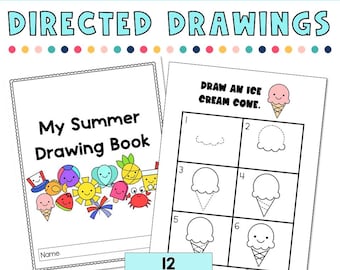 Dibujo de verano para niños, dibujo paso a paso, dibujo dirigido, actividad artística de verano
