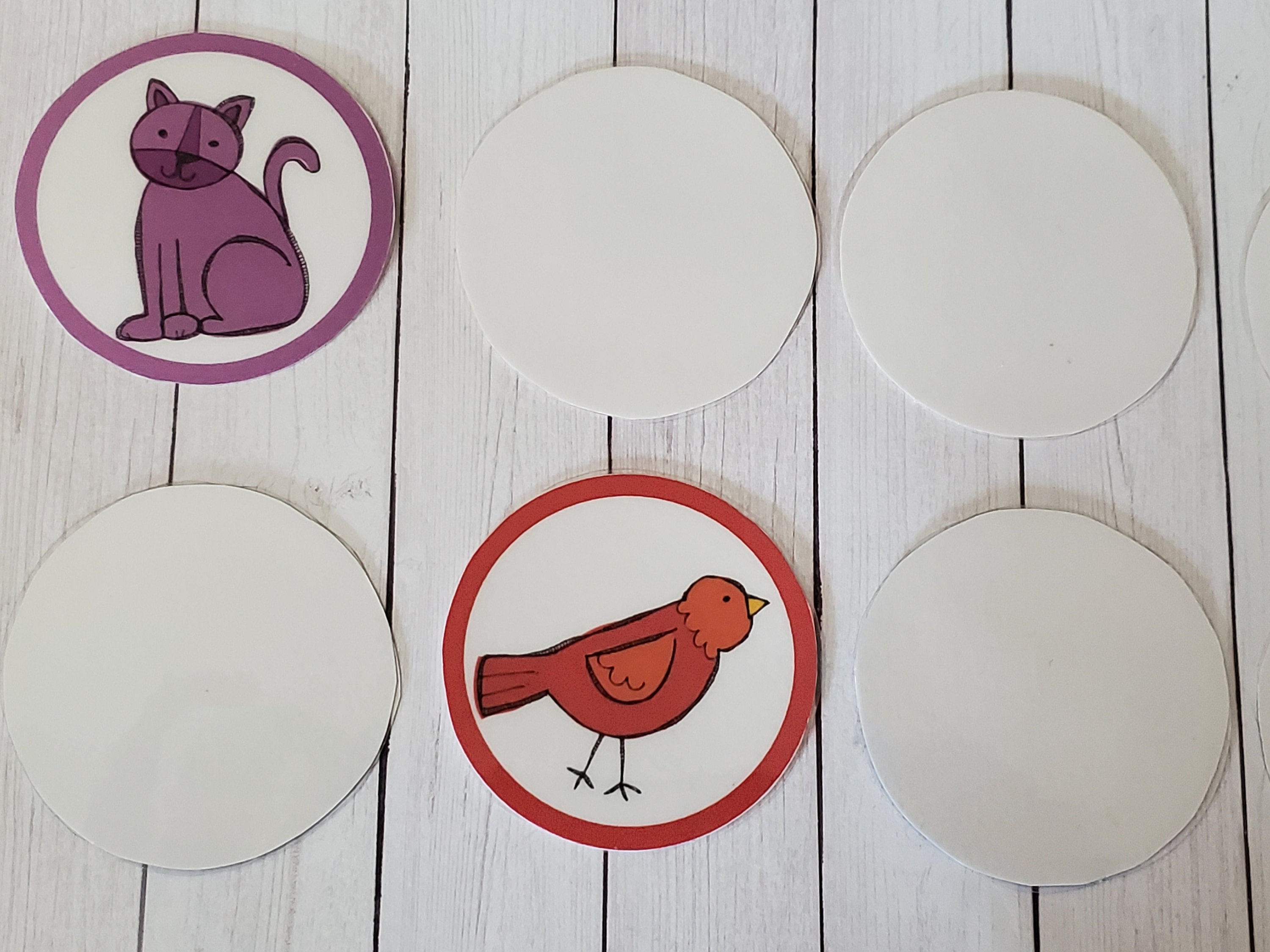 Story Coins, Memory Game, Printable, Learning Colors, Sensory Bin ...