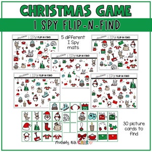 Christmas Game Printable Christmas Games for Kids Preschool - Etsy
