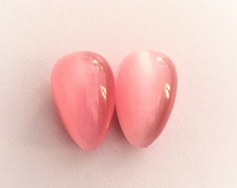 Calce Plain Drop Earing Cabochons Gemstone Loose Stone Jewellery making 25x15 14.5x25 18x12mm Amazing Handmade Amethyst Rose Quartz B.T