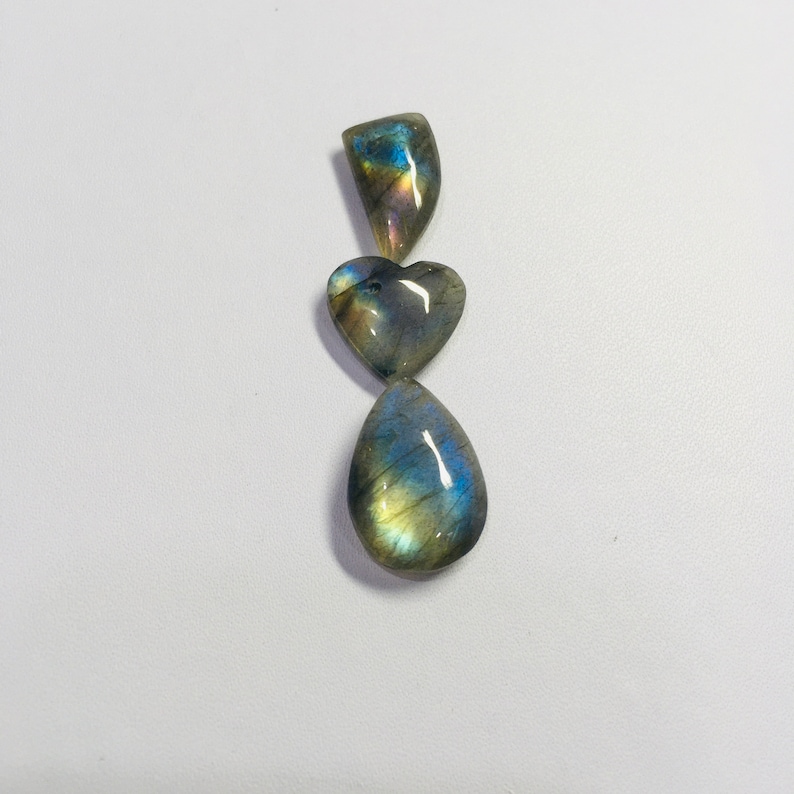 Jewelry Making 18x10 14x15 14x20 27.40 Ct Loose Fancy Mix Shape Wholesale Gemstone Labradorite Gemstone Pair Gemstone Cabochon