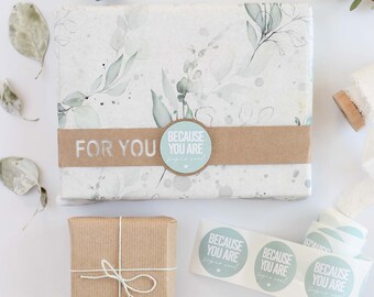 Seidenpapier geschenkpapier Verpackungspapier Boho geeenery Eukalyptus